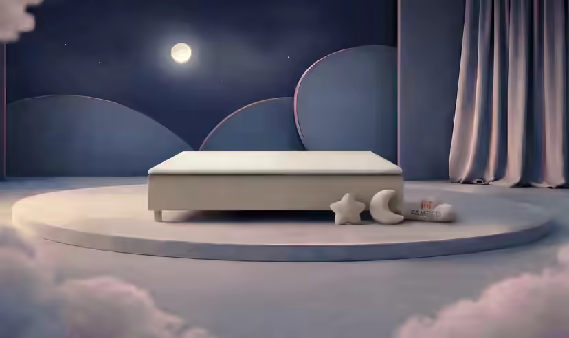 bežinė spalvos FAMBED šeimos lova, 240 × 200 cm, be lovos galvūgalio
