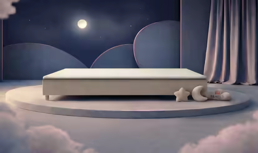bežinė spalvos FAMBED šeimos lova, 340 × 210 cm, be lovos galvūgalio